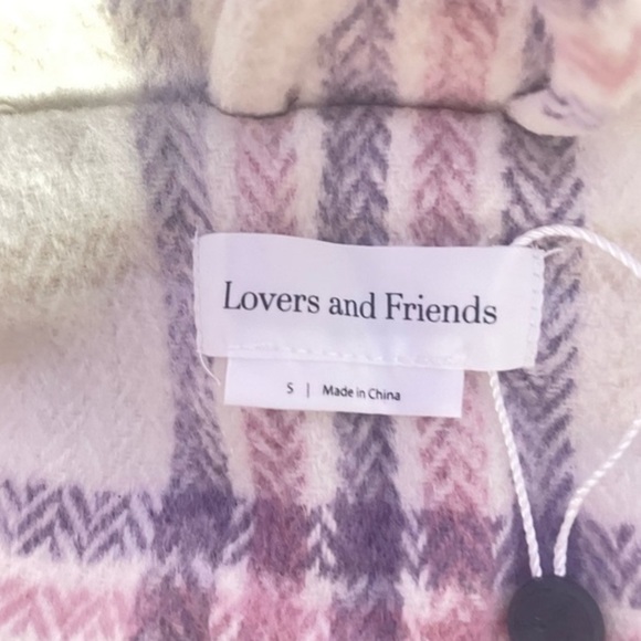 NWT Lovers and Friends Conlee Quilted Shacket in Pink & Purple Size Small - Picture 6 of 7